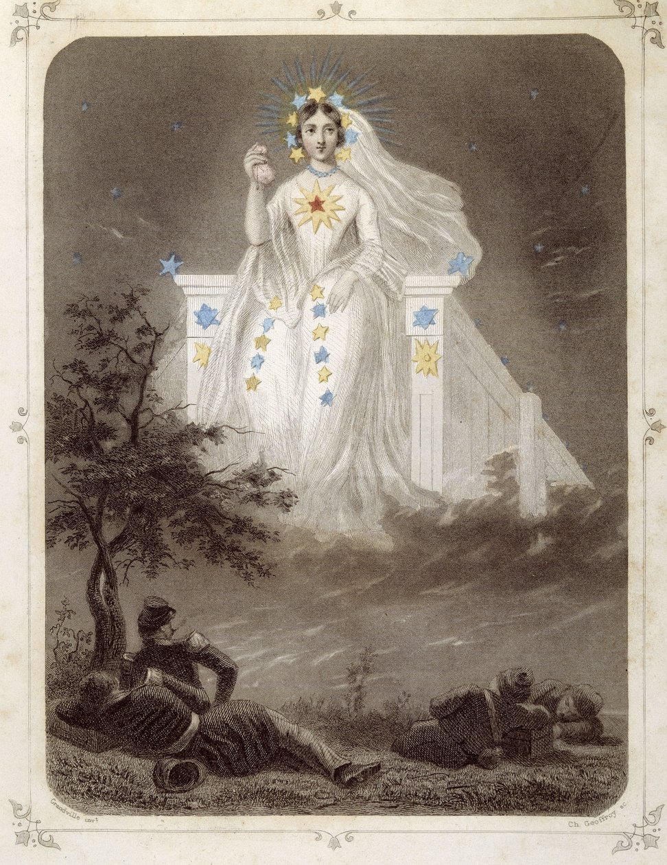 النجوم: امرأة تمثل "La belle étoiles" - لغراندفيل بواسطة جراندفيل