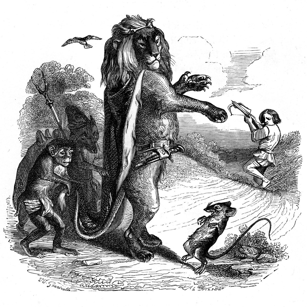  بواسطة غراندفيل (1803-47)