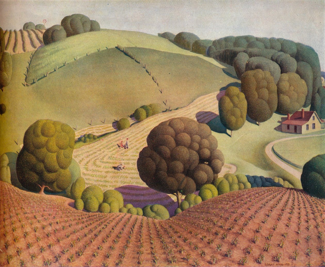 يونغ كورن ، 1931 ، 1938 بواسطة جرانت وود