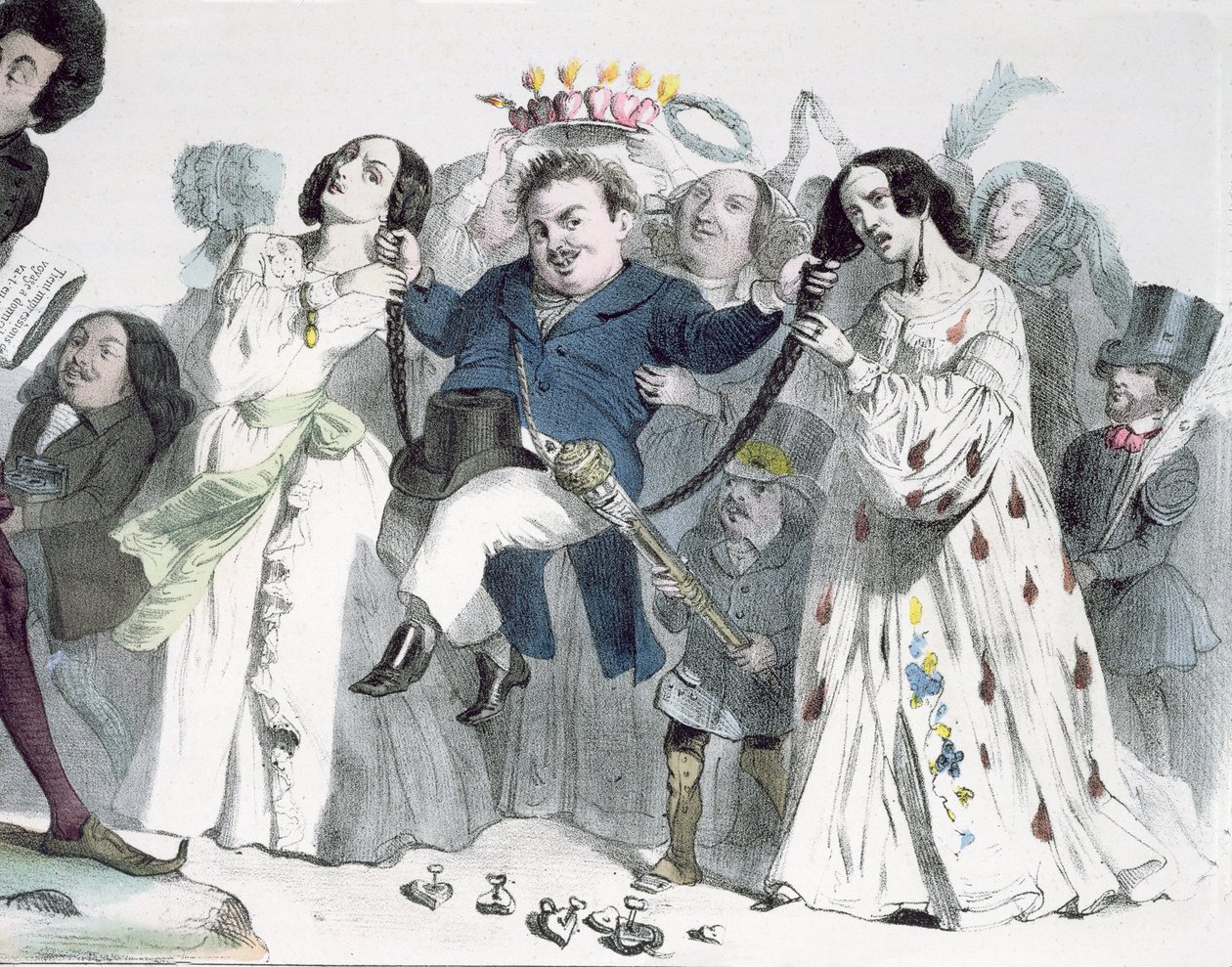 كاريكاتير هونور دي بلزاك (1799-1850) بواسطة جرانفيل