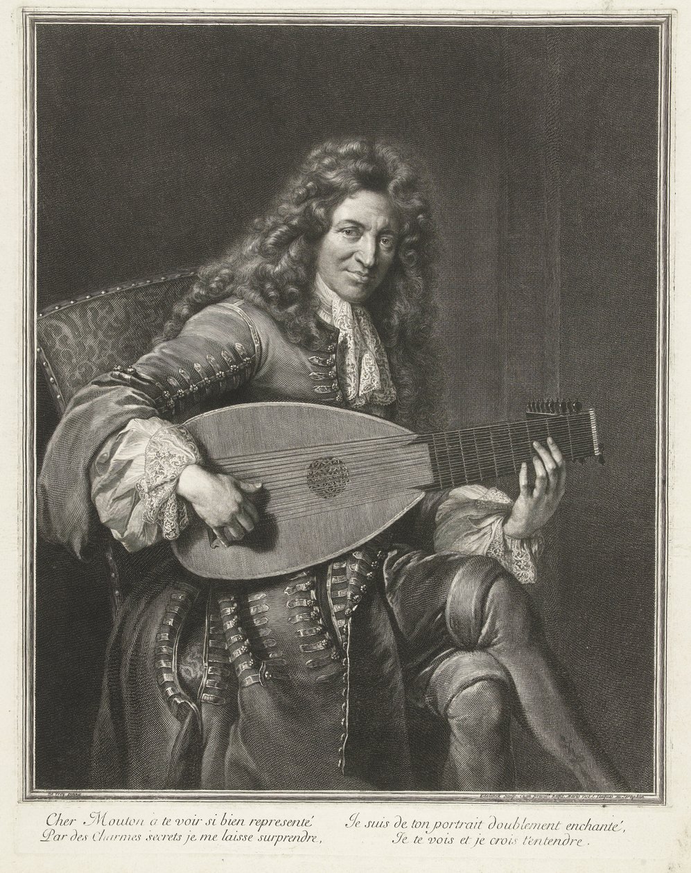 صورة الملحن تشارلز موتون (1626-1710) بواسطة جيرارد إديلنك