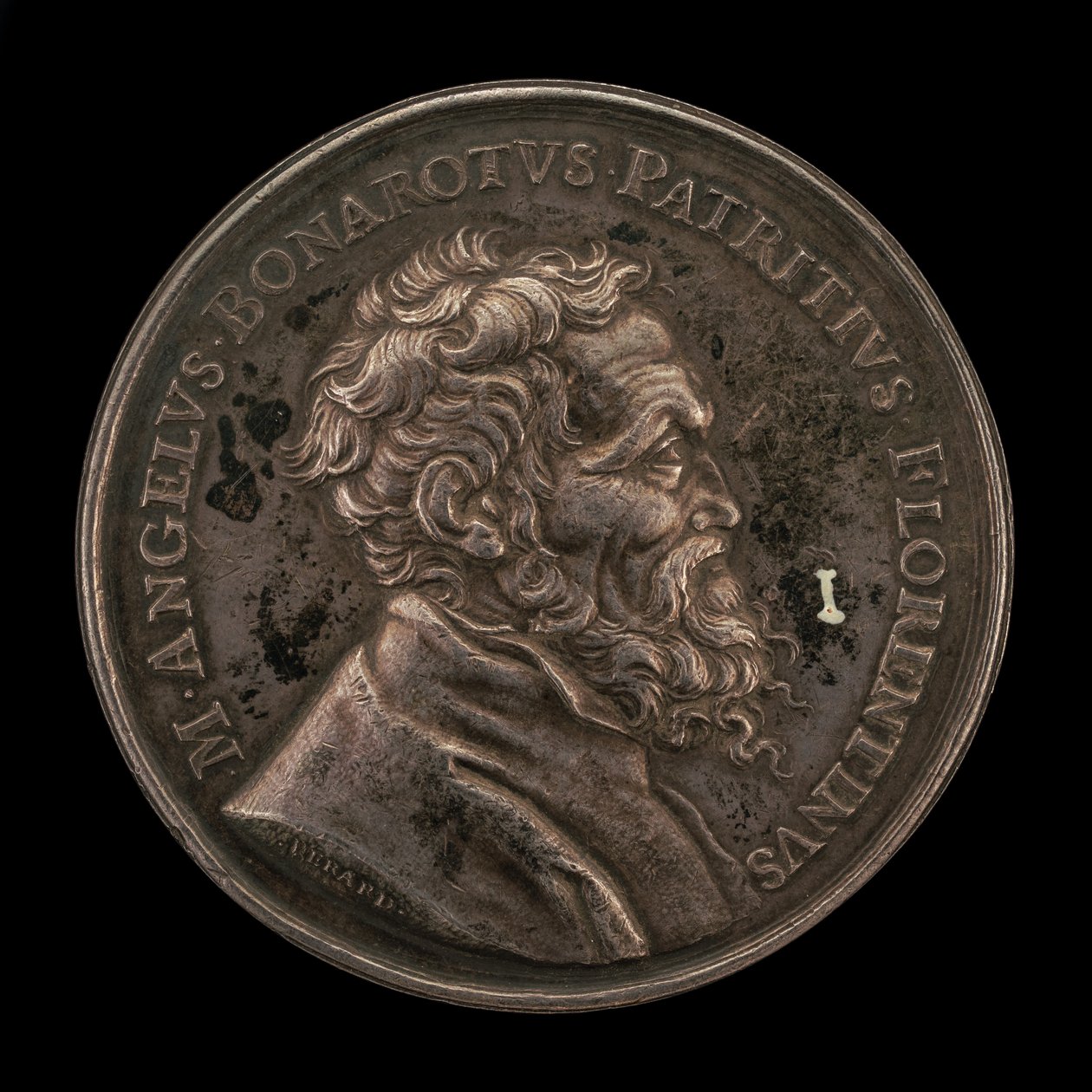 مايكل أنجلو بوناروتي ، 1475-1564 ، وجه فنان إيطالي ، 1673. بواسطة جيرار ليونارد هيرارد