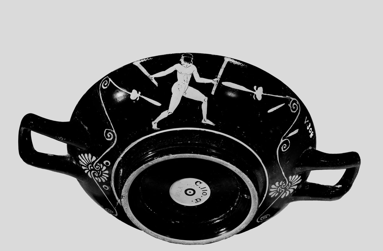 كأس أثيني أحمر الشكل ، c.400 قبل الميلاد (سيراميك) (انظر أيضًا 278897) بواسطة اليونانية