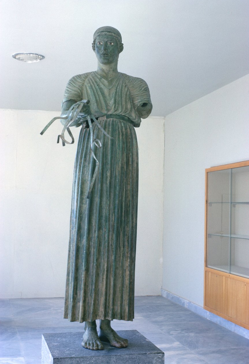 عربة ، c.475 قبل الميلاد (برونزية) بواسطة اليونانية