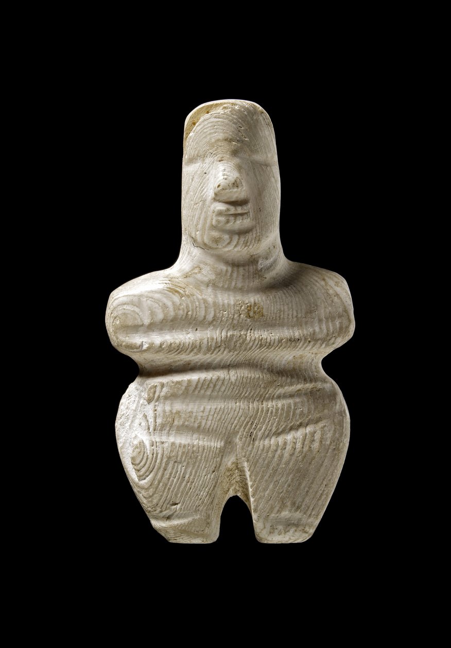 تمثال سيكلاديك ، ناكسوس ، c.3000-2000 قبل الميلاد (رخام) بواسطة اليونانية