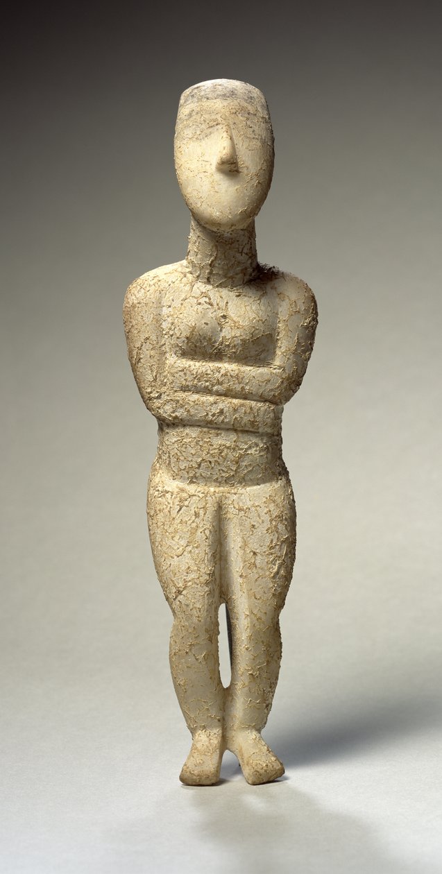 الرقم السيكلادي ، المبكر سبيدو ، c.2700 قبل الميلاد (الرخام) (انظر أيضًا 257633) بواسطة اليونانية