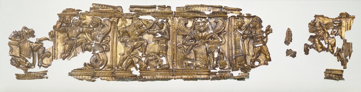 قطعة الإغاثة ، c.540-30 قبل الميلاد (مذهب وذهب) بواسطة اليونانية