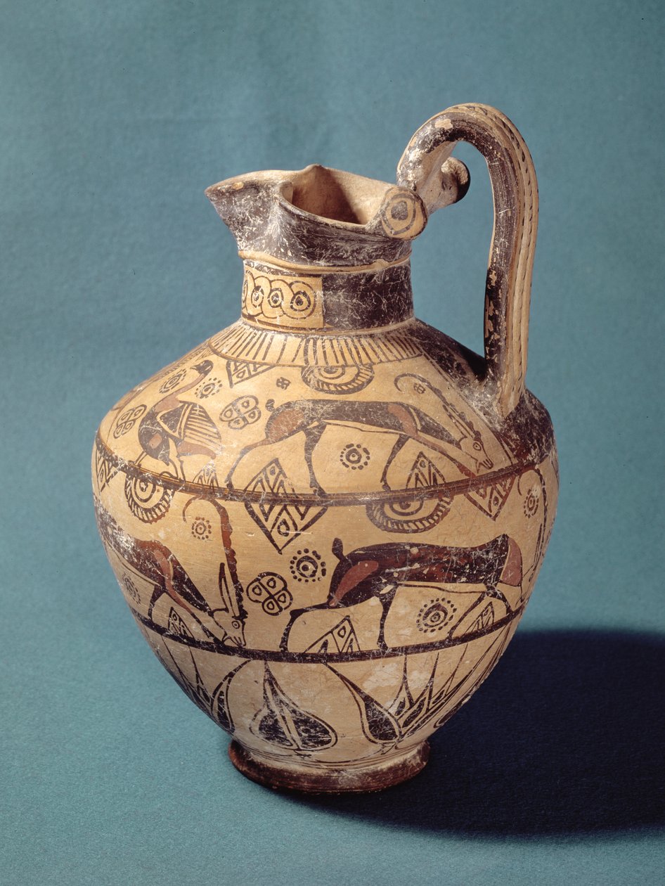 oinochoe أسلوب رودي (السيراميك) بواسطة اليونانية