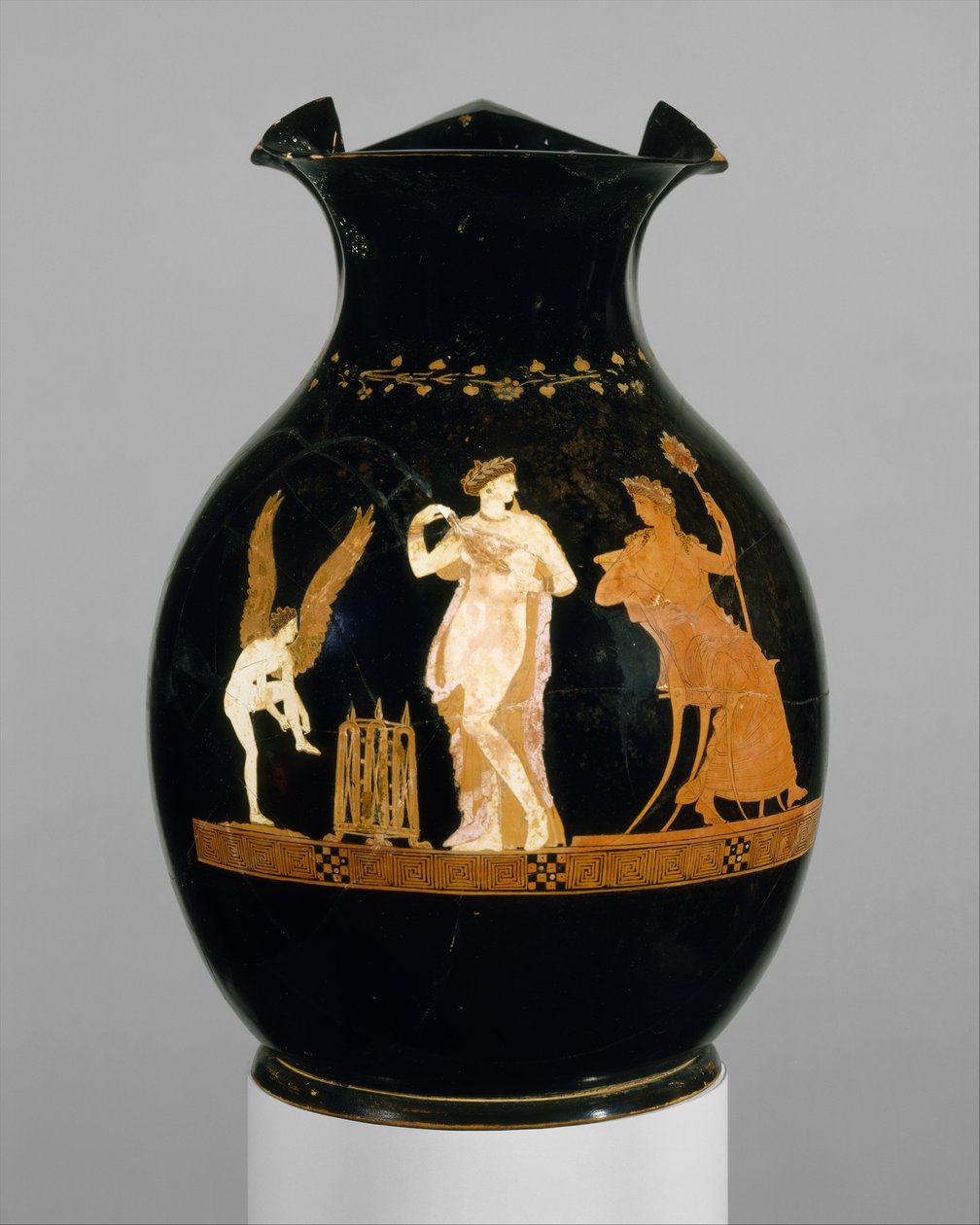 Terracotta oinochoe ، c.350 قبل الميلاد (الطين) بواسطة اليونانية