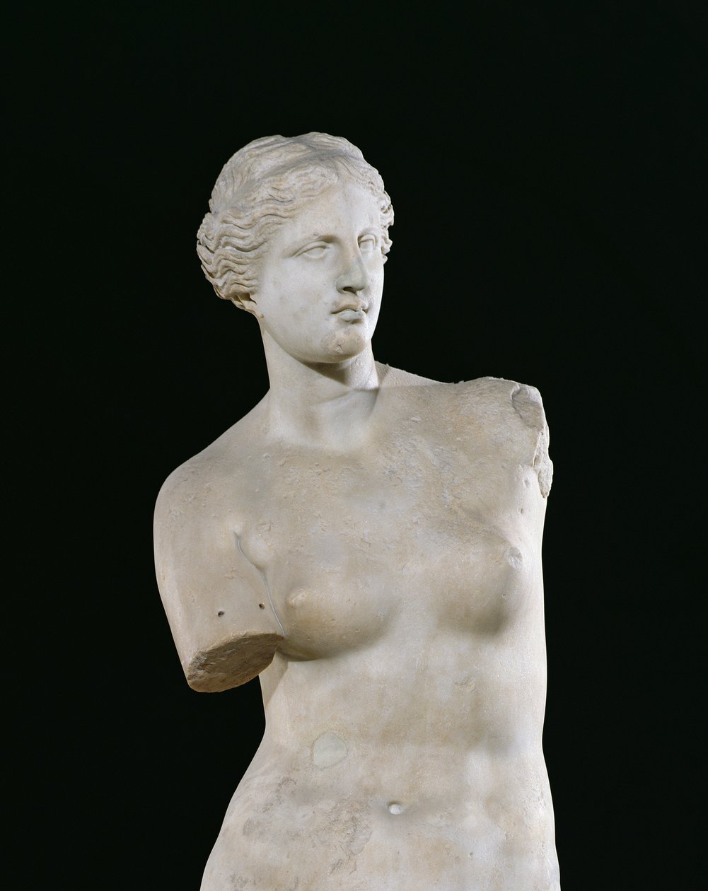 أفروديت ، "فينوس دي ميلو" ، الفترة الهلنستية ، c.130-100 قبل الميلاد (رخام) (التفاصيل في 14152) بواسطة اليونانية