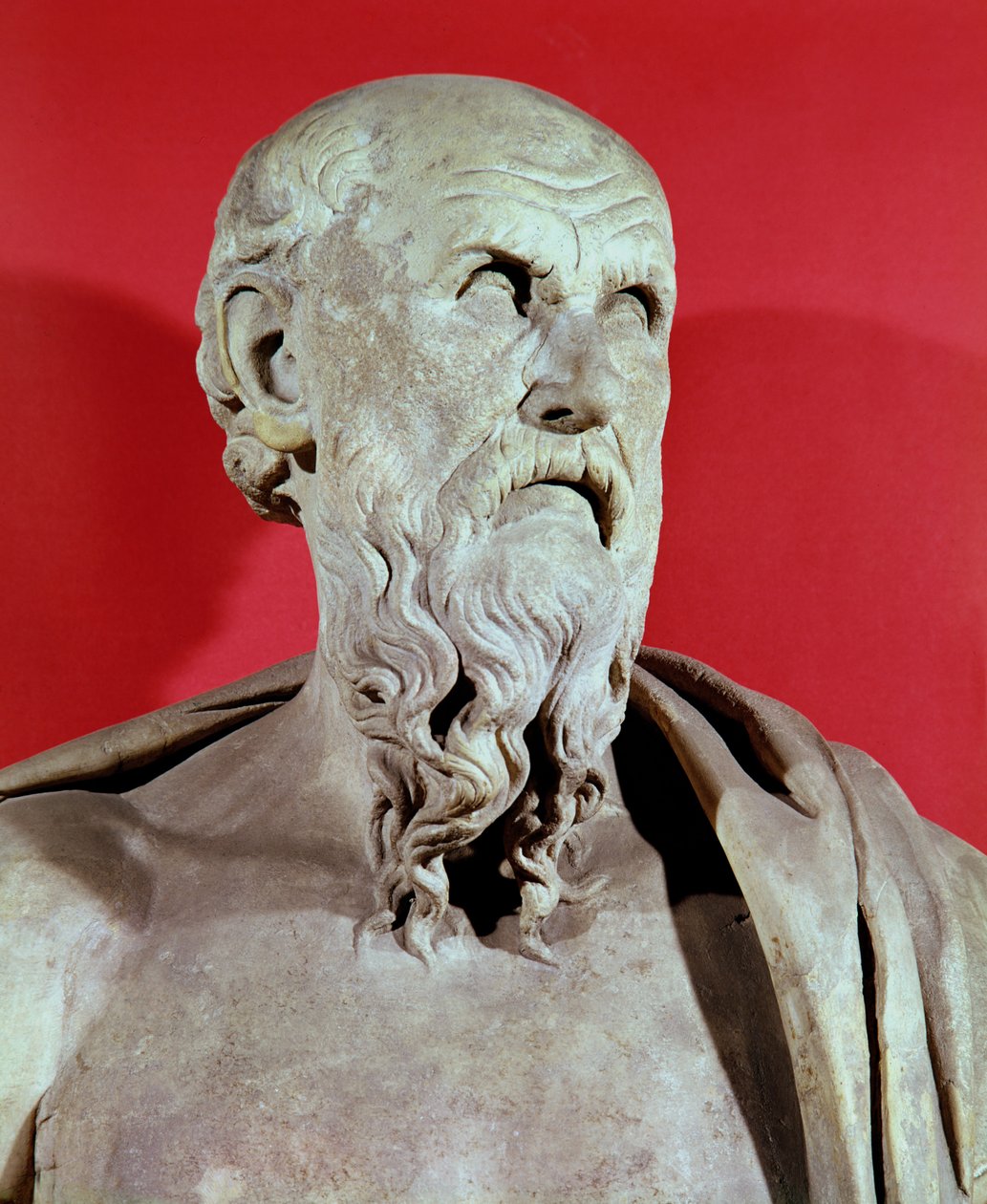 تمثال نصفي Hesiod بواسطة اليونانية