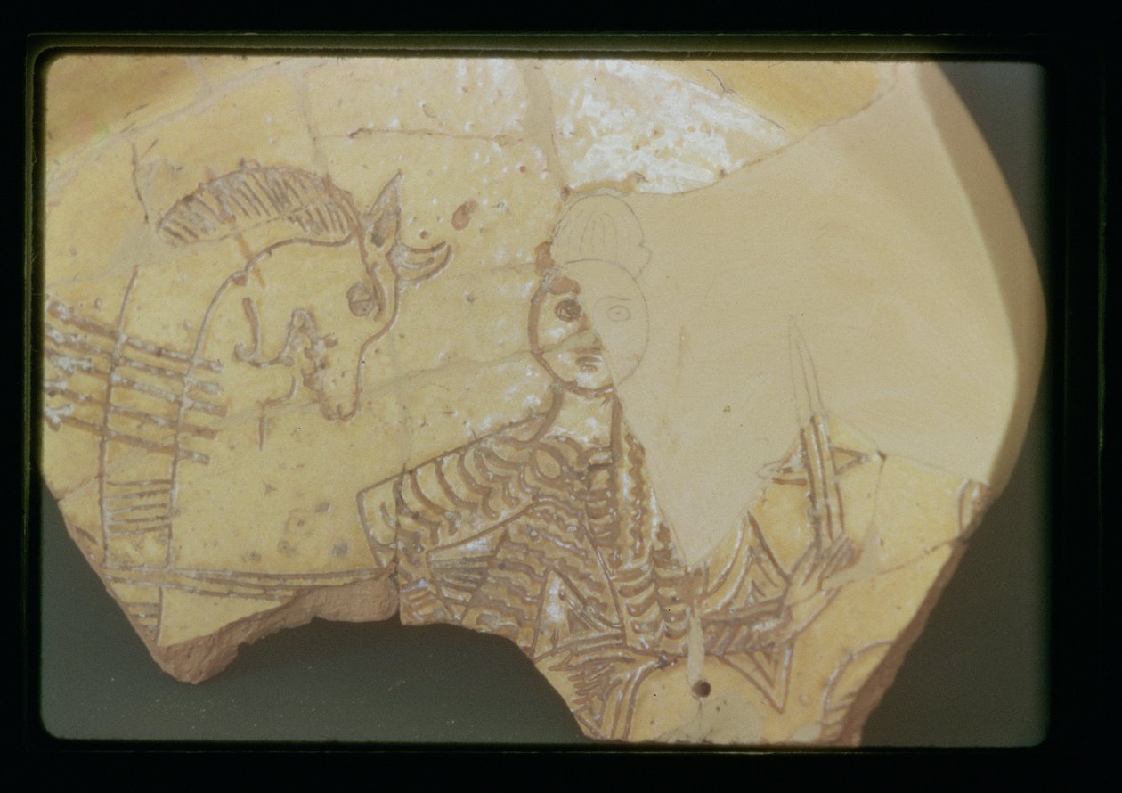 Digenis Akritas and Dragon (سيراميك) بواسطة المدرسة اليونانية