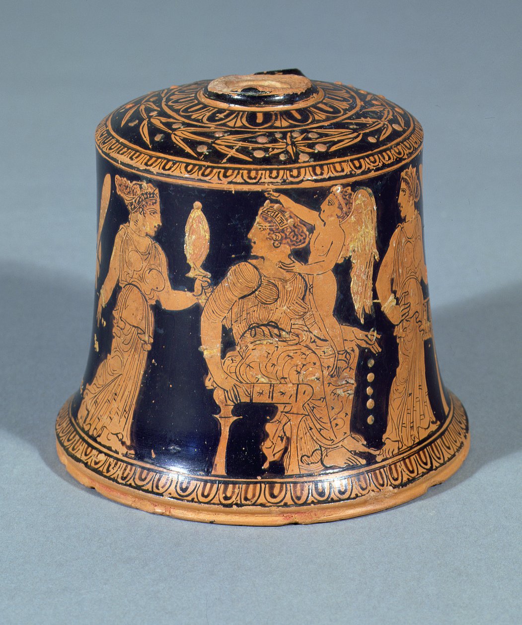 Oinochoe، Meidian Group، Attic، 420-410 BC (سيراميك) بواسطة المدرسة اليونانية