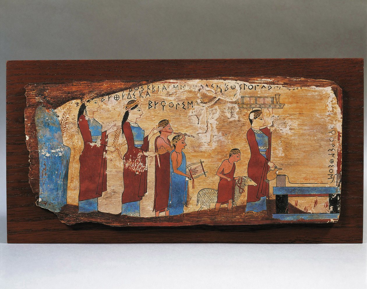 Votive panel from the Pitsa Cave, 540-530 BC بواسطة المدرسة اليونانية