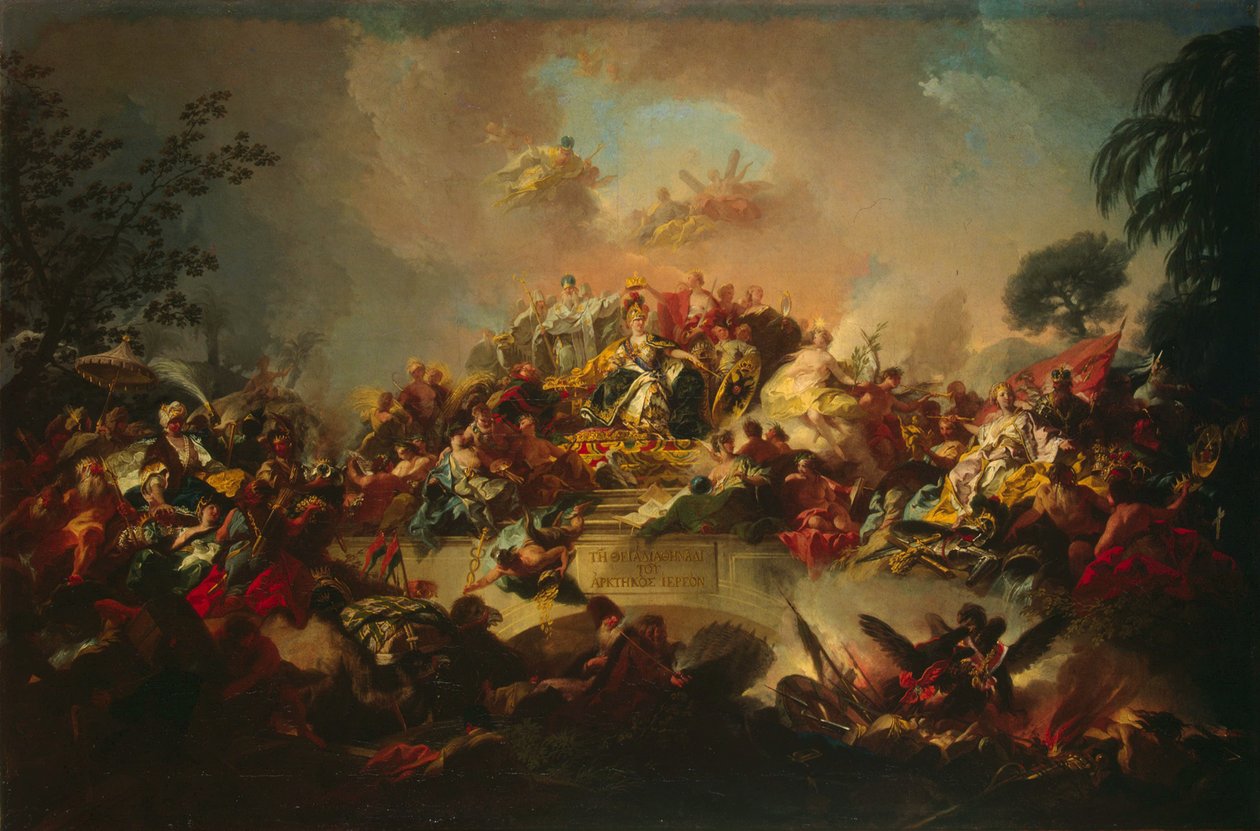 تأليه عهد كاترين الثاني ، 1767. بواسطة جريجوريو جوجليليمي