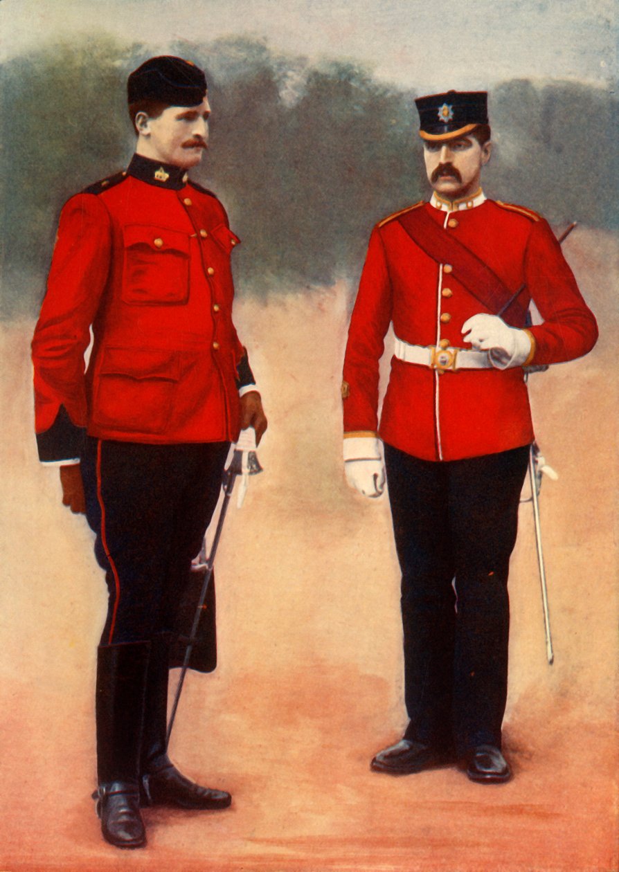"West Surrey Adjutant و East Surrey Sergeant-Major" ، 1901. بواسطة غريغوري وشركاه