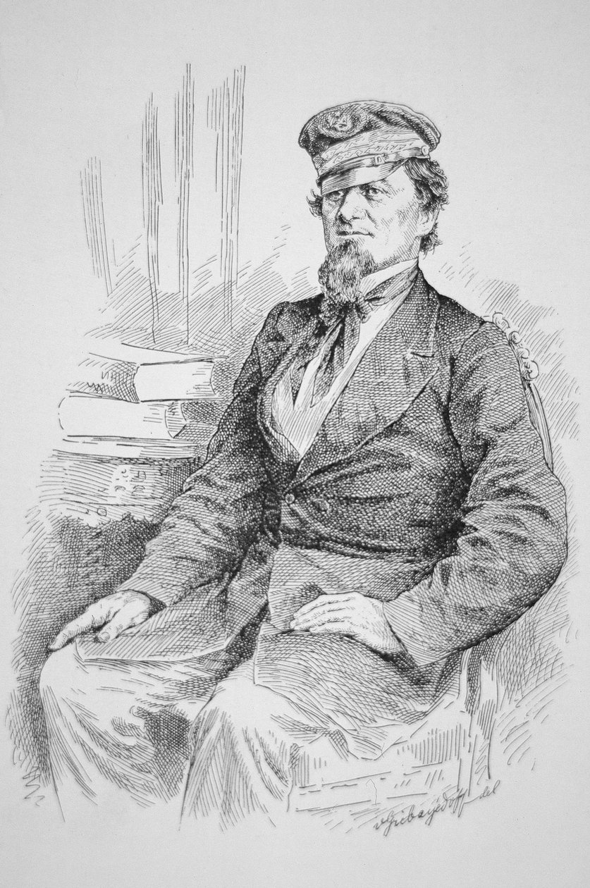 الكابتن جي إن مافيت (1819-1886) ، قائد فلوريدا (نقش) بواسطة Gribayedoff (بعد)