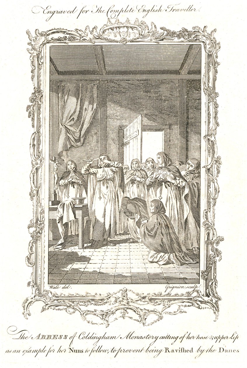 دير كولدينجهام StAebbe الأصغر سنا شبه الأسطورية Abbess 870AD بواسطة غرينيون