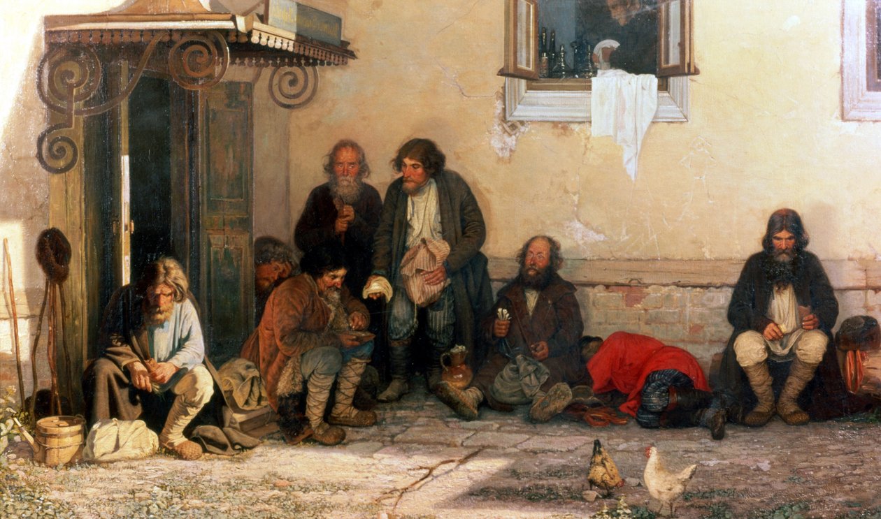 عشاء في Zemstvo ، 1872 بواسطة Grigori Grigorievich Mjasoedov