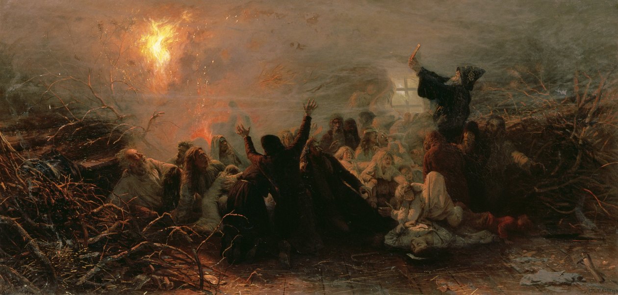 التضحية بالنفس ، 1884 بواسطة Grigori Grigorievich Mjasoedov