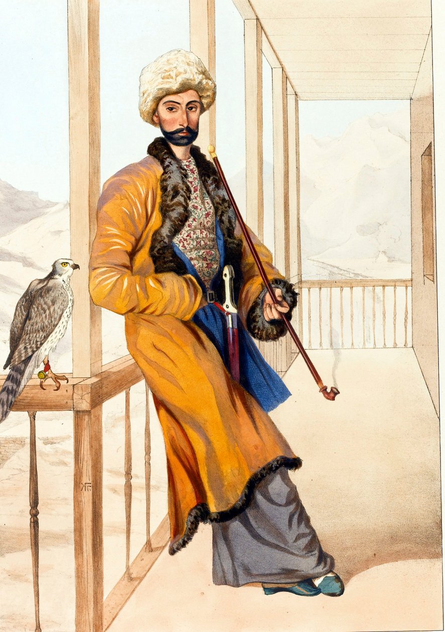اللباس التقليدي القوقازي على غرار غاغارين ، غريغوري غريغوريفيتش (1810-1893) بواسطة غريغوري جريجوريفيتش جاجارين