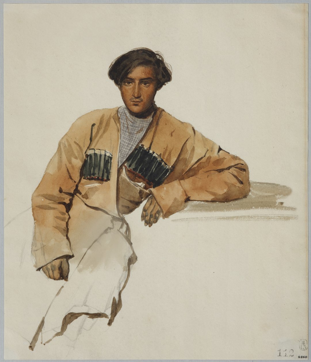 صورة كريستوفر دميتريفيتش سانيكيدزه ، 1841 بواسطة غريغوري جريجوريفيتش جاجارين
