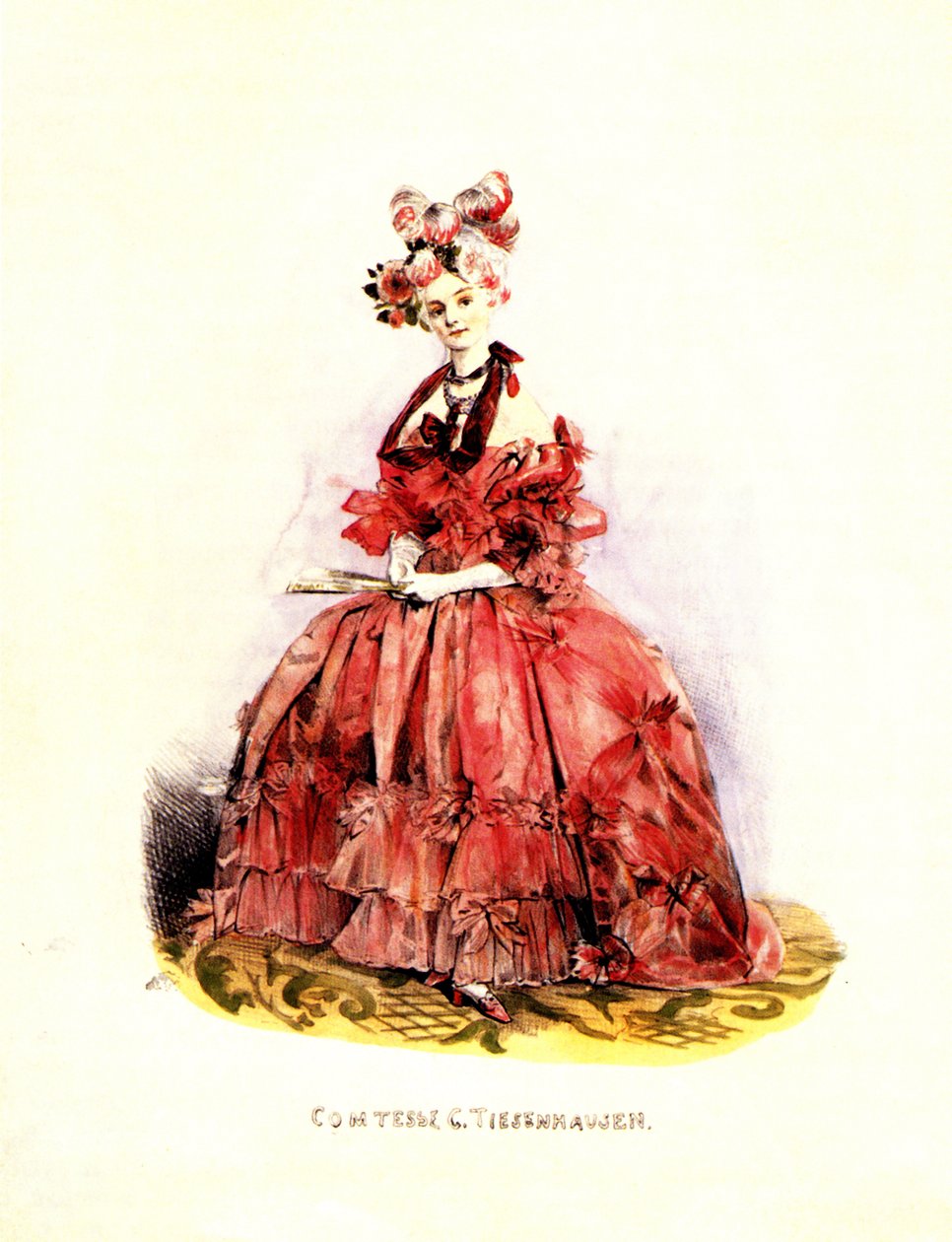 صورة للكونتيسة كاثرين فون تيزنهاوزن 1803-1888 ، 1830s بواسطة غريغوري جريجوريفيتش جاجارين