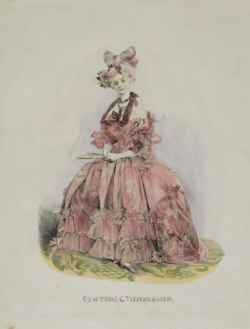 صورة لكونتيسة دوللي فيكولمونت 1804-1863 ، 1831-1840 بواسطة غريغوري جريجوريفيتش جاجارين