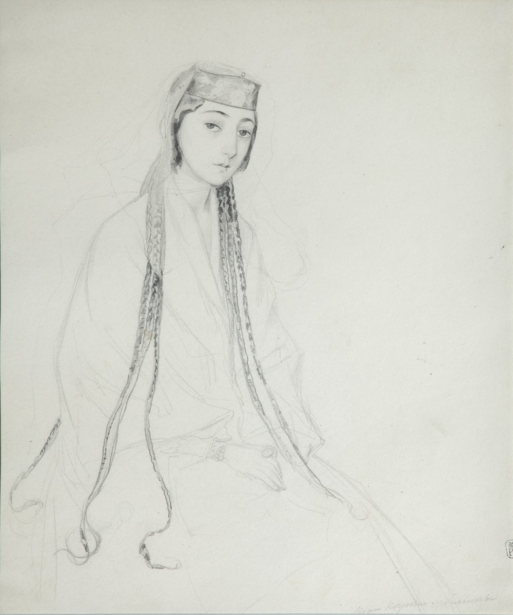 صورة للأميرة ماريا مايكو أوربيلياني 1818-1849 ، 1840-1842 بواسطة غريغوري جريجوريفيتش جاجارين