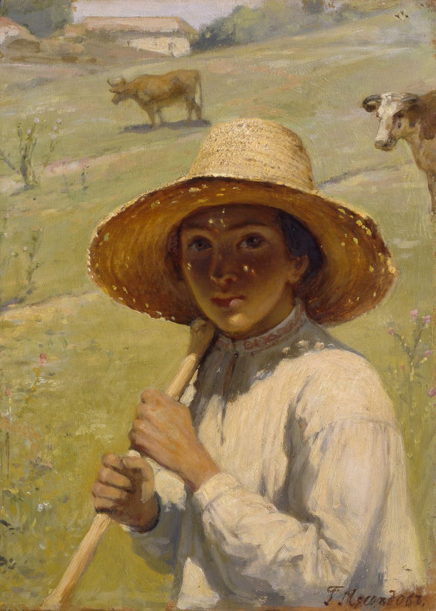 الراعي الصبي ، 1909 بواسطة Grigori Grigorievich Mjasoedov