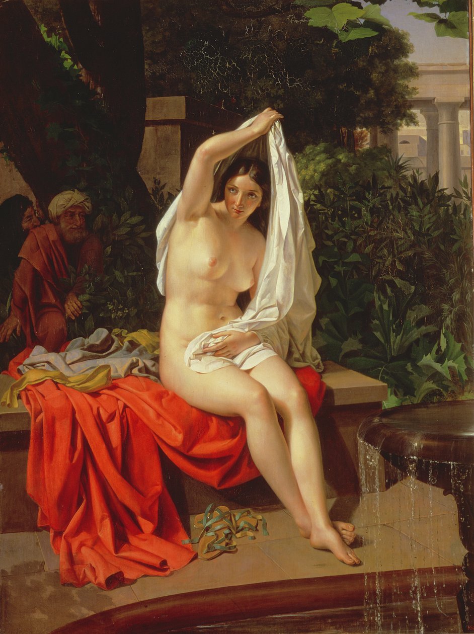 سوزانا والحكماء ، 1831 بواسطة Grigori Ignatevich Lapchenko