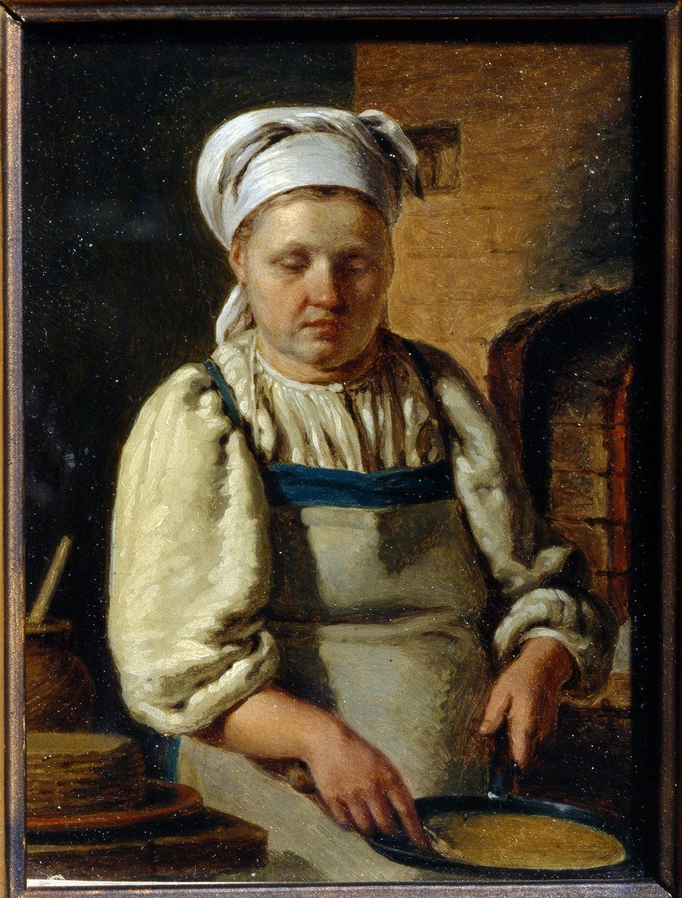 طباخ - Peinture Grigori Karpovich Mikhaylov (1814-1867) - 1835 - زيت على قماش - 21x15،8 - متحف الدولة للتاريخ والعمارة في الهواء الطلق نوفغوروديان كرملين ، نوفغورود بواسطة غريغوري كاربوفيتش ميخائيلوف