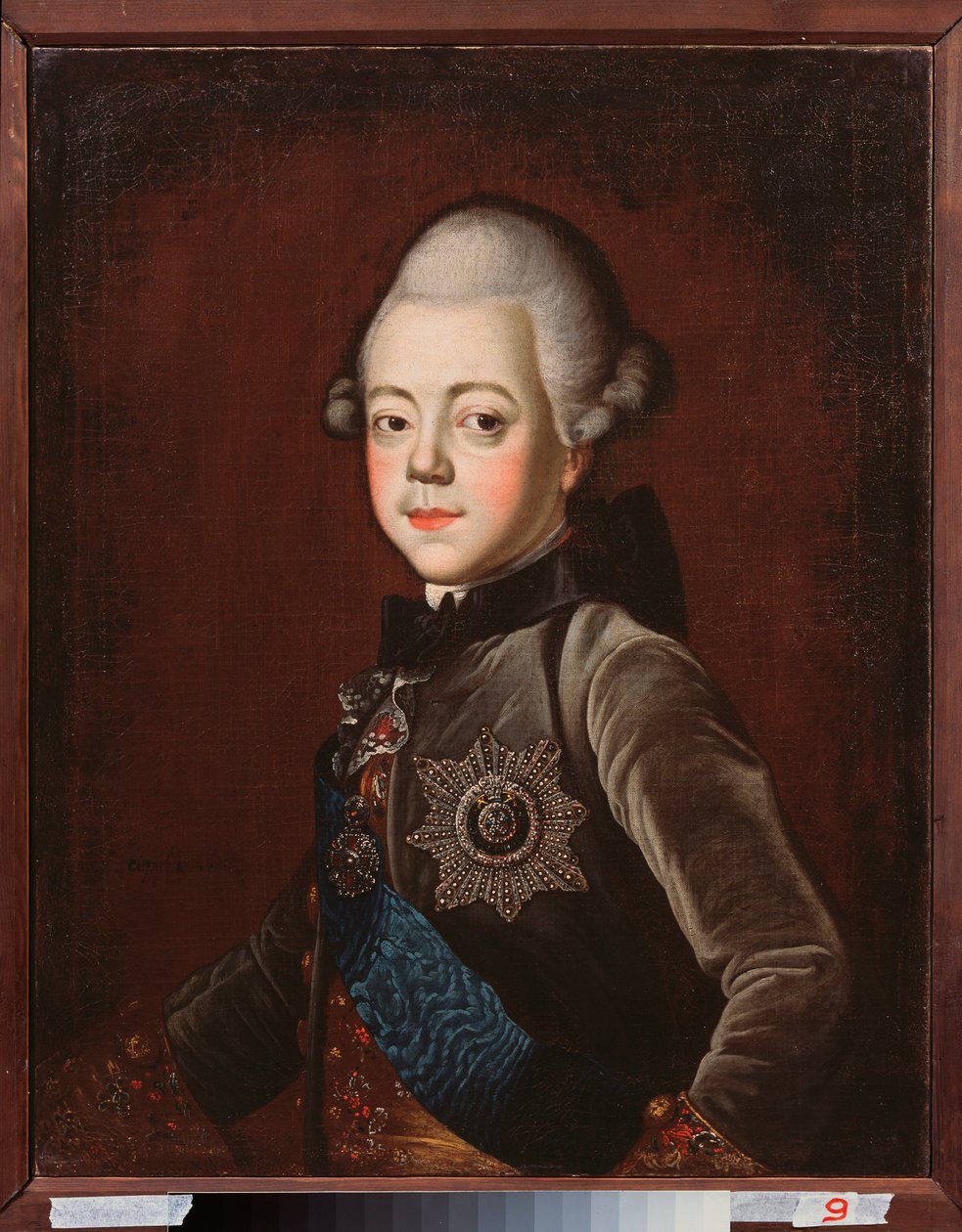 صورة للدوق الأكبر بافيل بتروفيتش (1754-1801) ، عندما كان طفلاً (القيصر بول الأول ملك روسيا). لوحة لغريغوري سيرديوكوف (1744-1785) ، زيت على قماش بواسطة غريغوري سيرديوكوف