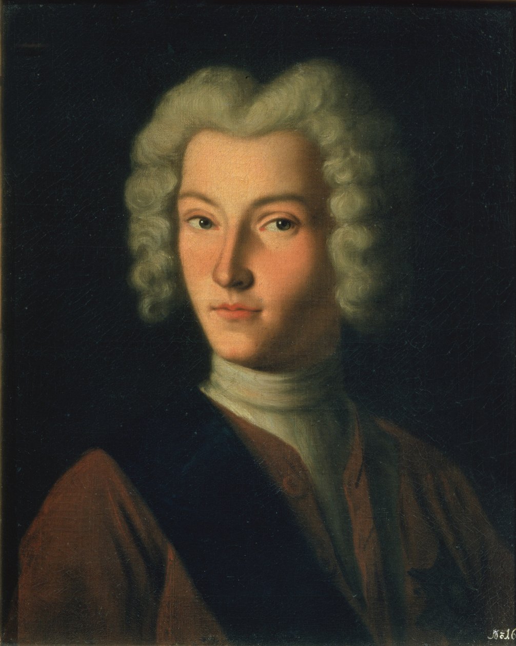 صورة القيصر بطرس الثاني (1715-30) بواسطة غريغوري دميترييف مولشانوف