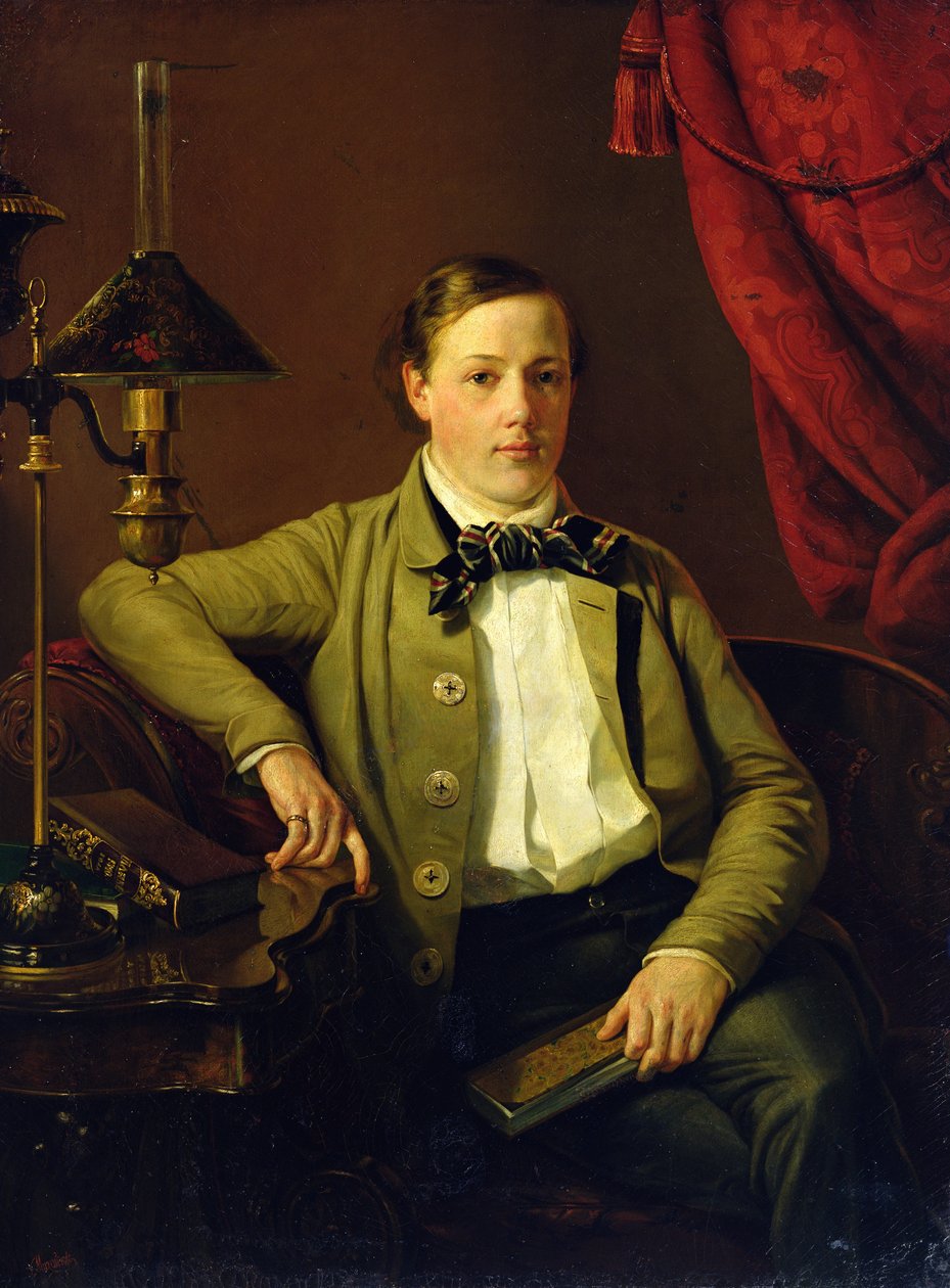 صورة لأبولون مايكوف ، 1840 بواسطة غريغوري ميخائيلوف