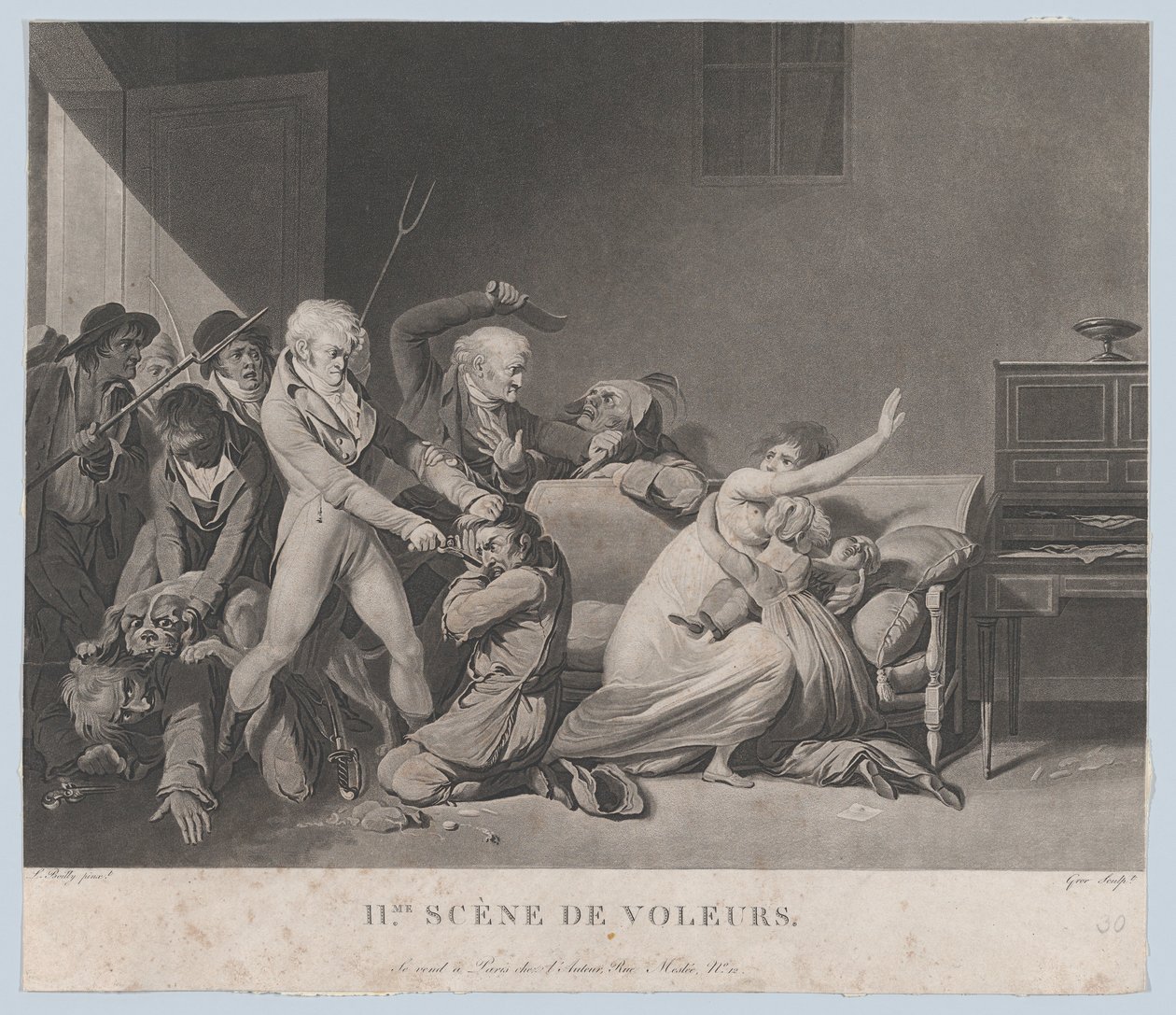 المشهد الثاني من اللصوص ، كاليفورنيا. 1805. بواسطة رائعة