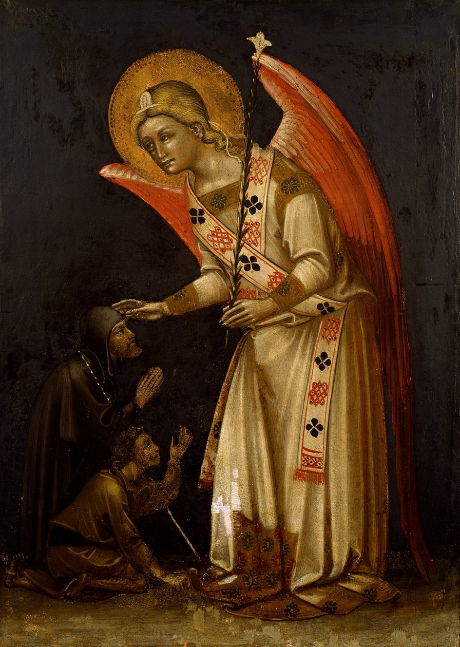 Angel ، حوالي 1354 ، بواسطة Guariento (نشط عام 1338 - توفي عام 1367 أو 1370) ، لوحة جدارية بواسطة Guariento di Arpo