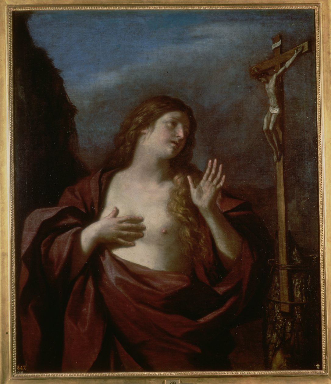 ماري المجدلية في التوبة بواسطة جيوفاني فرانشيسكو باربيري (Il Guercino)