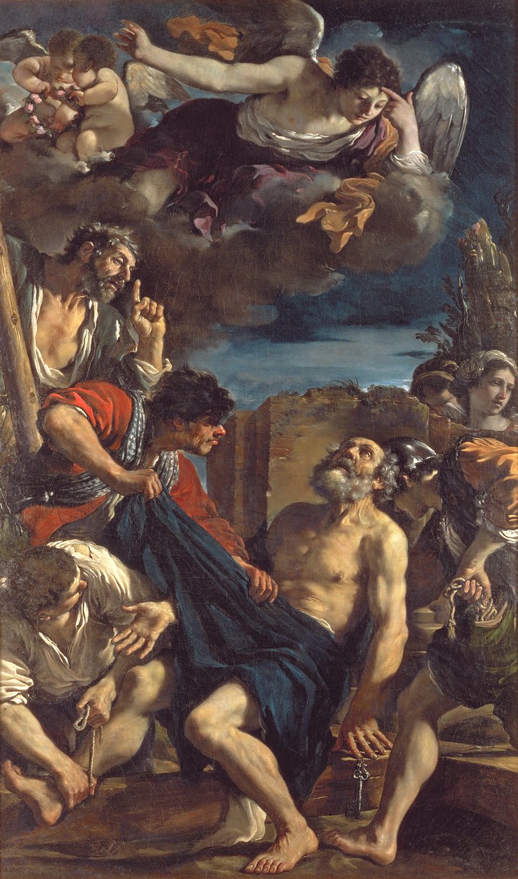 استشهاد القديس بطرس بواسطة جيوفاني فرانشيسكو باربيري (Il Guercino)