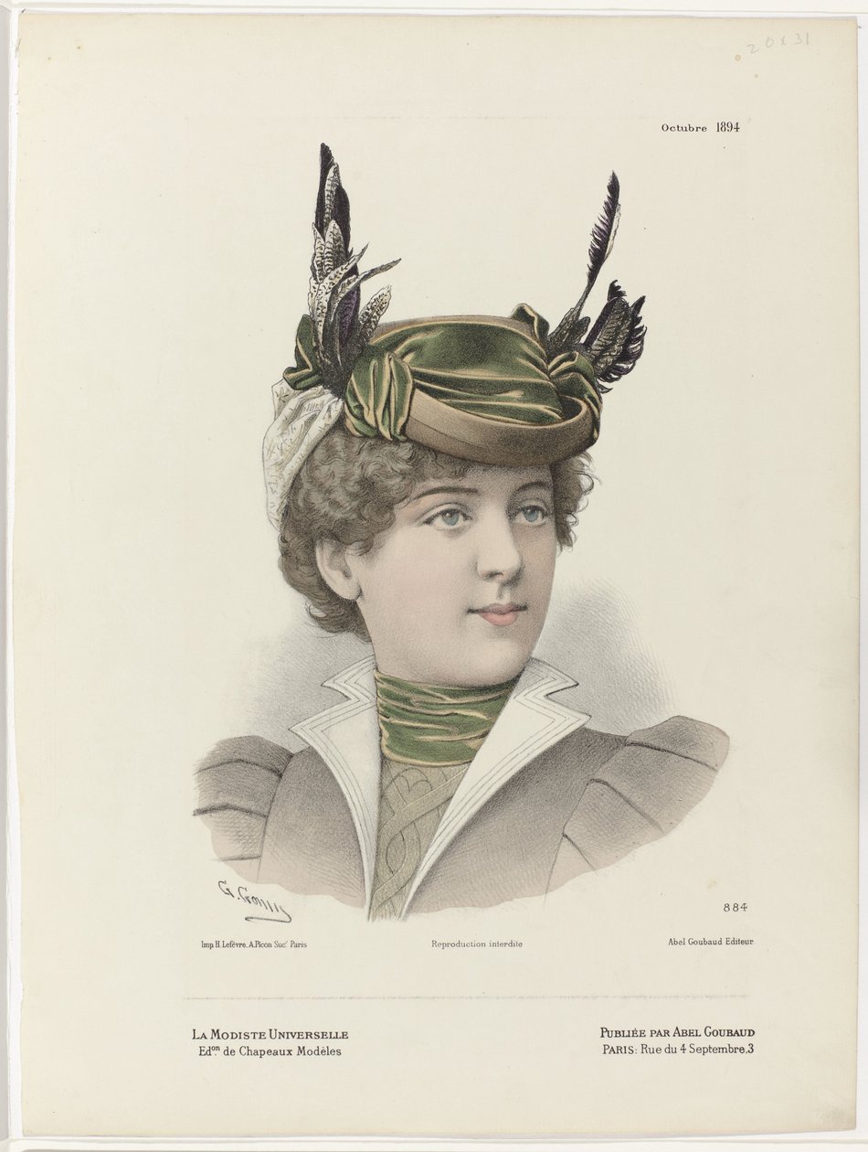 The Universal Milliner ، أكتوبر 1894 ، رقم 884 بواسطة جيدو جونين