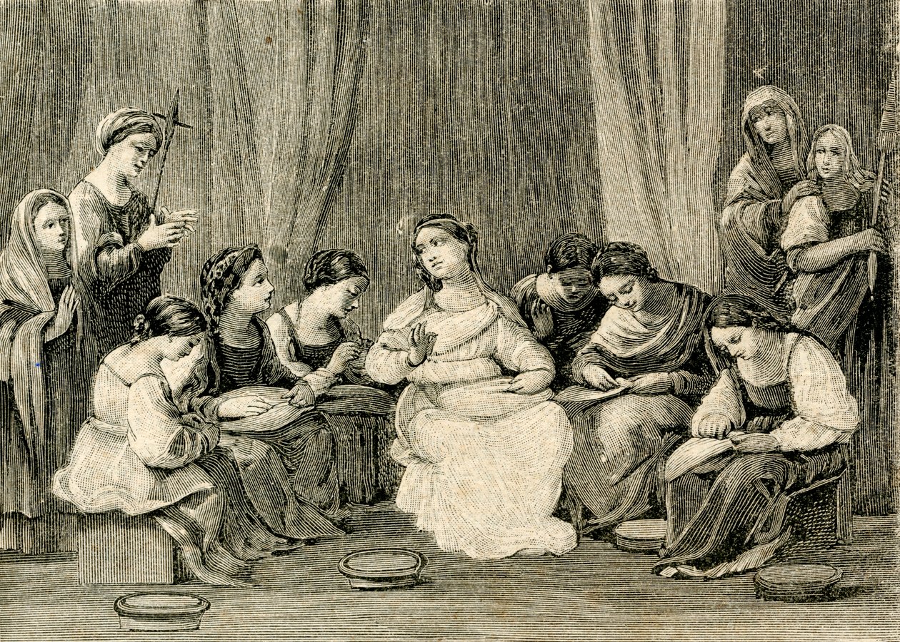 مراهقة العذراء ، بقلم غيدو ريني (1575-1642) ، ملاذ البيت المقدس ، لوريتو ، ماركي ، إيطاليا بواسطة جويدو ريني