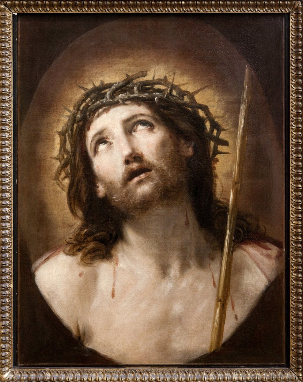المسيح مع القصب ، المعروف أيضًا باسم Ecce Homo ، حوالي 1639-40 (زيت على قماش) بواسطة جويدو ريني