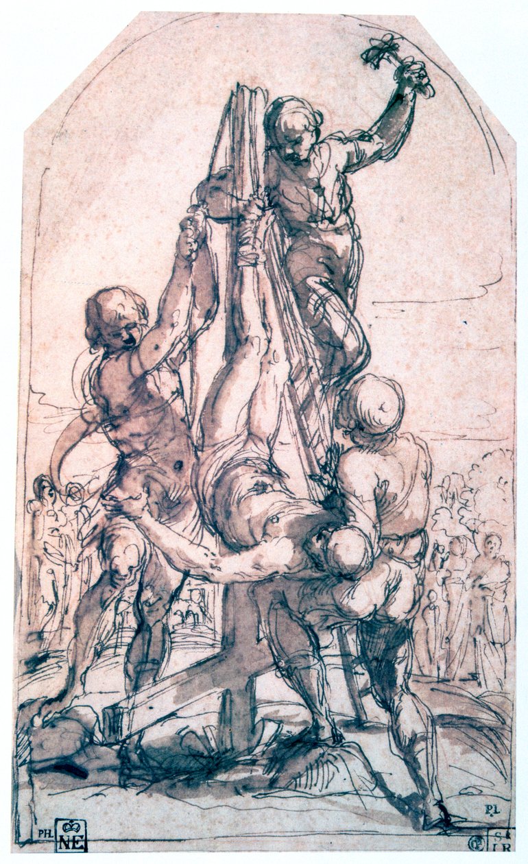 صلب القديس بطرس ، c1600-1642 بواسطة جويدو ريني
