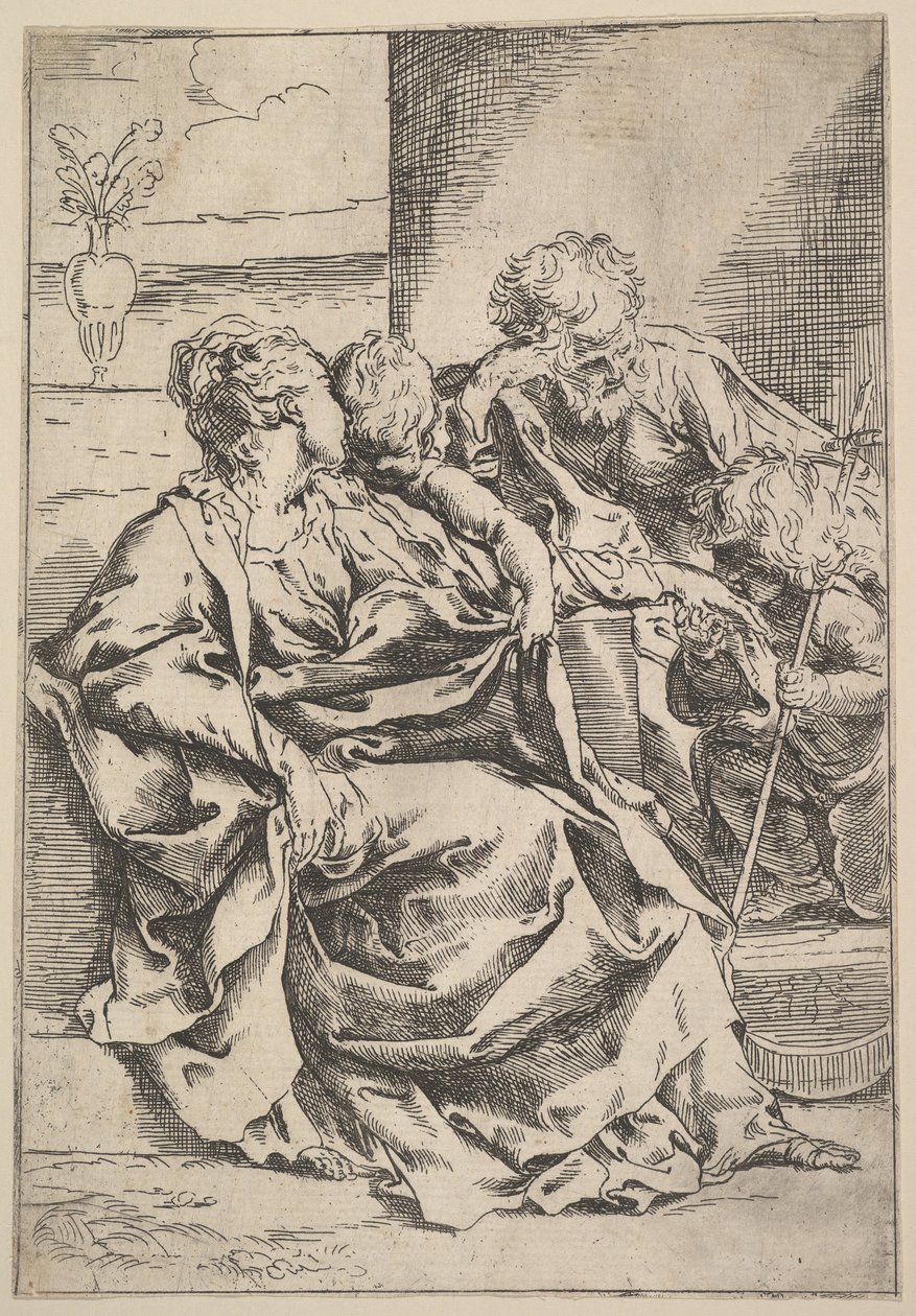 العائلة المقدسة ، كاليفورنيا. 1595-1600. بواسطة جويدو ريني