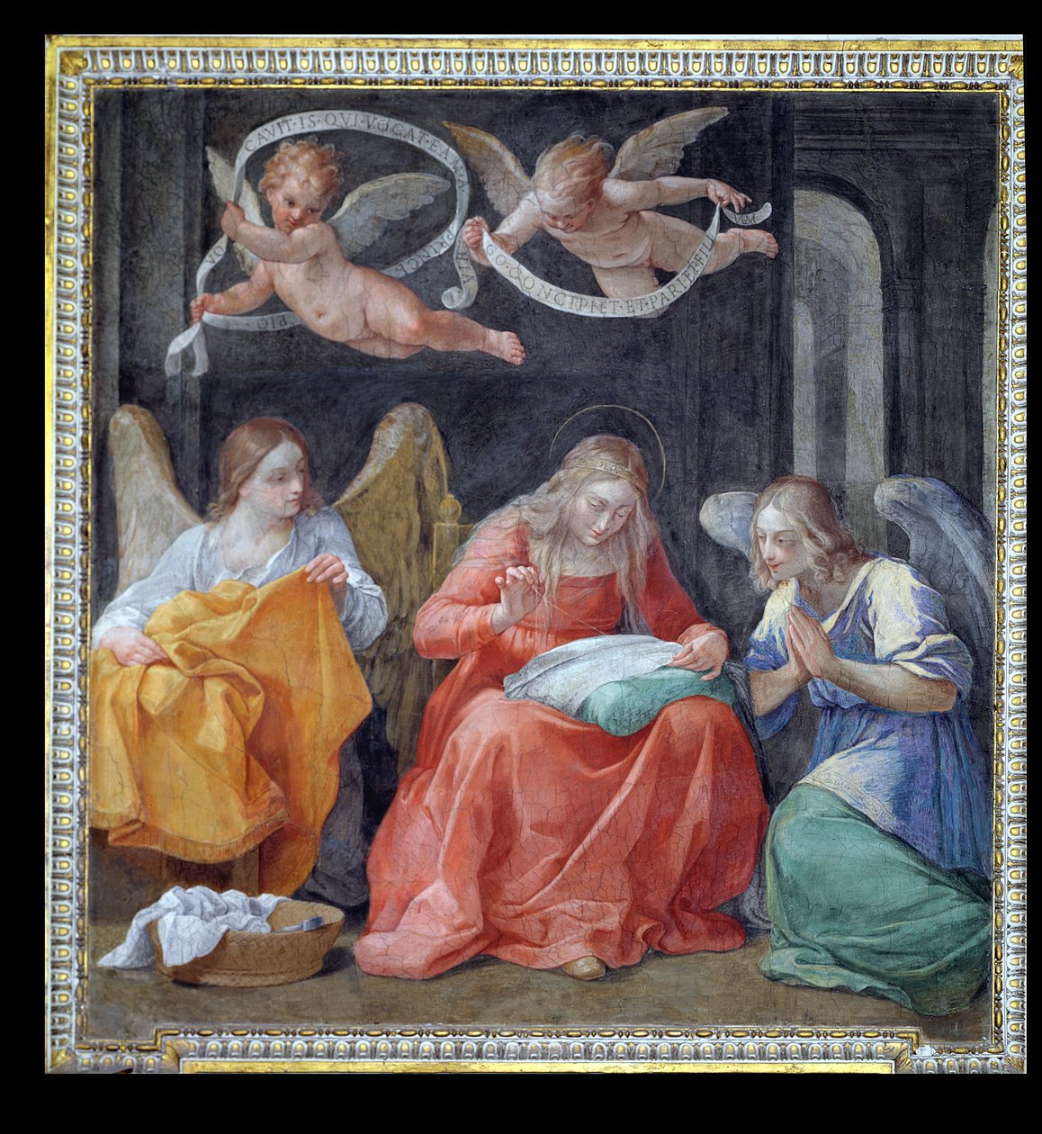 الخياطة العذراء ، من &39;Cappella dell&39;Annunciata&39; (كنيسة البشارة) 1610 بواسطة جويدو ريني