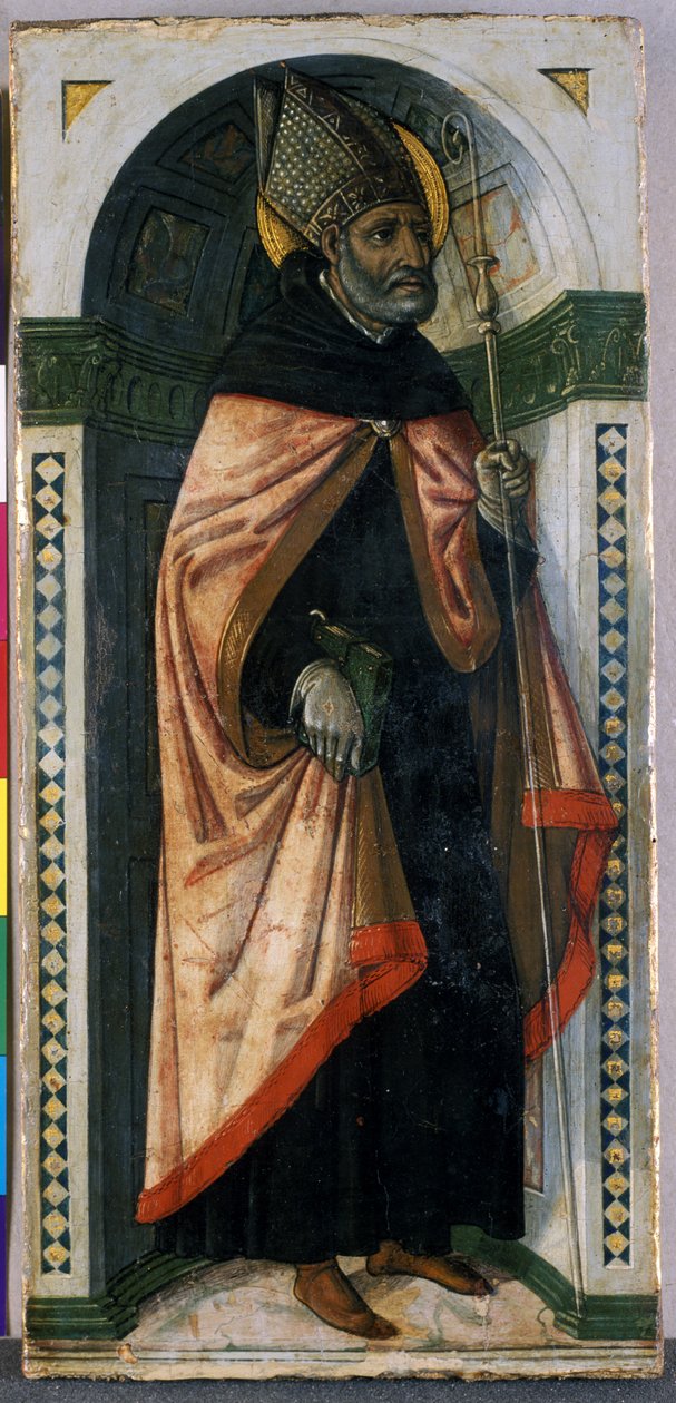 القديس أوغسطين ، c.1500 (درجة الحرارة على الخشب) بواسطة Guidoccio di Giovanno Cozzarelli