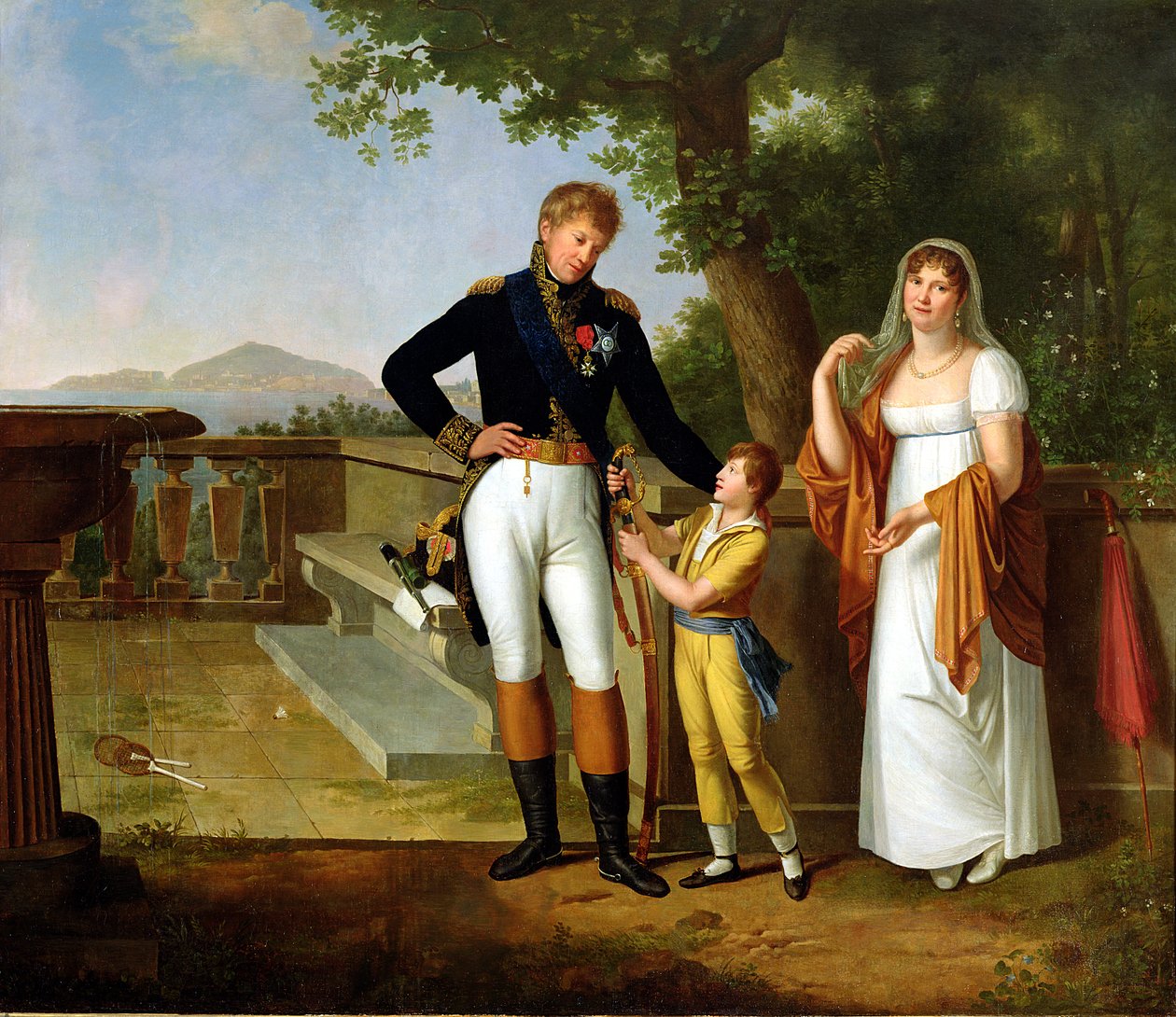 الجنرال روسيتي (1776-1840) قائد نابولي وعائلته ، حوالي 1813 بواسطة غيوم ديكامب