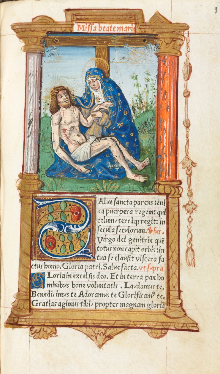 كتاب مطبوع لساعات استخدام روما: fol. 53 و بيتا 1510. بواسطة غيوم لو روج