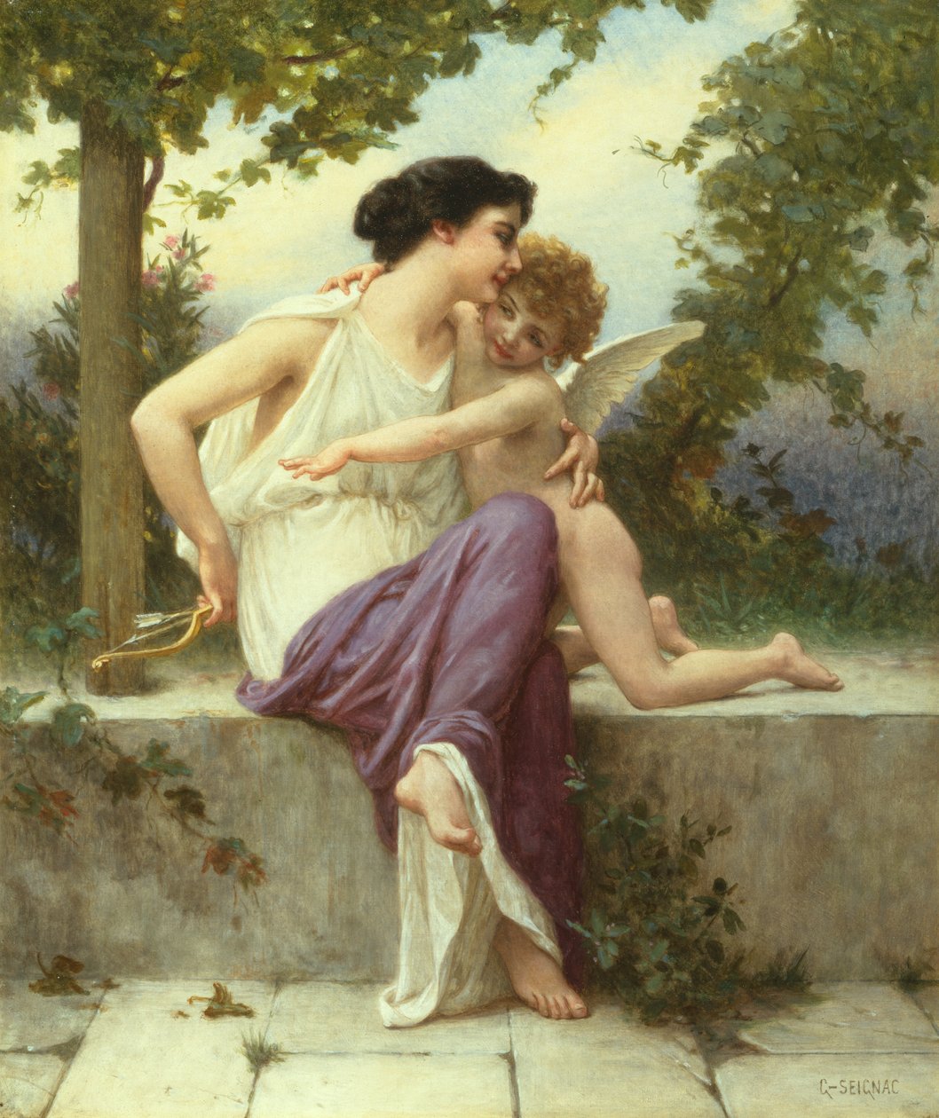 نزع سلاح الحب (زيت على قماش) بواسطة Guillaume Seignac