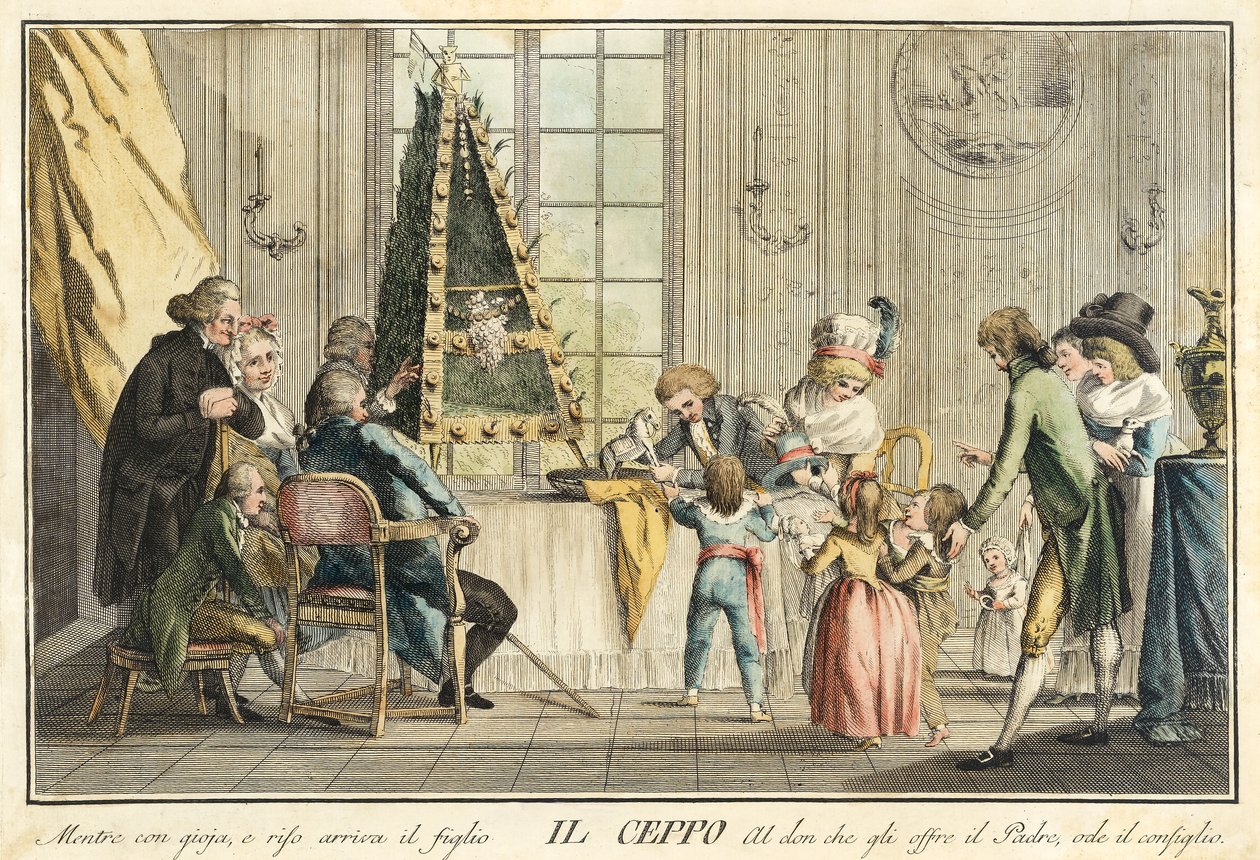 Il Ceppo "من الألعاب والترفيه والمهرجانات السنوية التي تقام في توسكانا وخاصة في فلورنسا ، حانة. 1790 بواسطة جوزيبي بياتولي